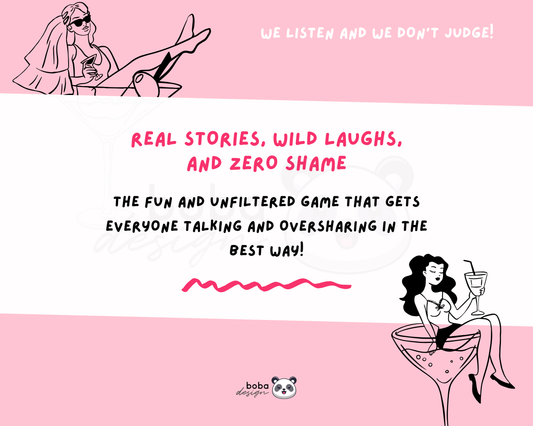 Spill the Tea - Viral TikTok Party Game, Girls Night Confession Cards (Printable)