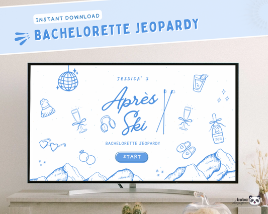 Apres Ski Bachelorette Jeopardy Game