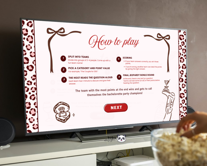 Wild Wild Wife Bachelorette Jeopardy Game - Western Cowgirl Theme