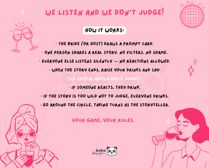 Spill the Tea - Viral TikTok Party Game, Girls Night Confession Cards (Printable)