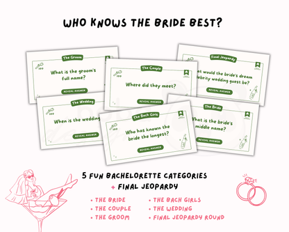 Camp Bachelorette Jeopardy Game Last Trail Before the Veil