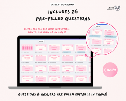 Last Rodeo – Bachelorette Jeopardy Game (Canva Template)