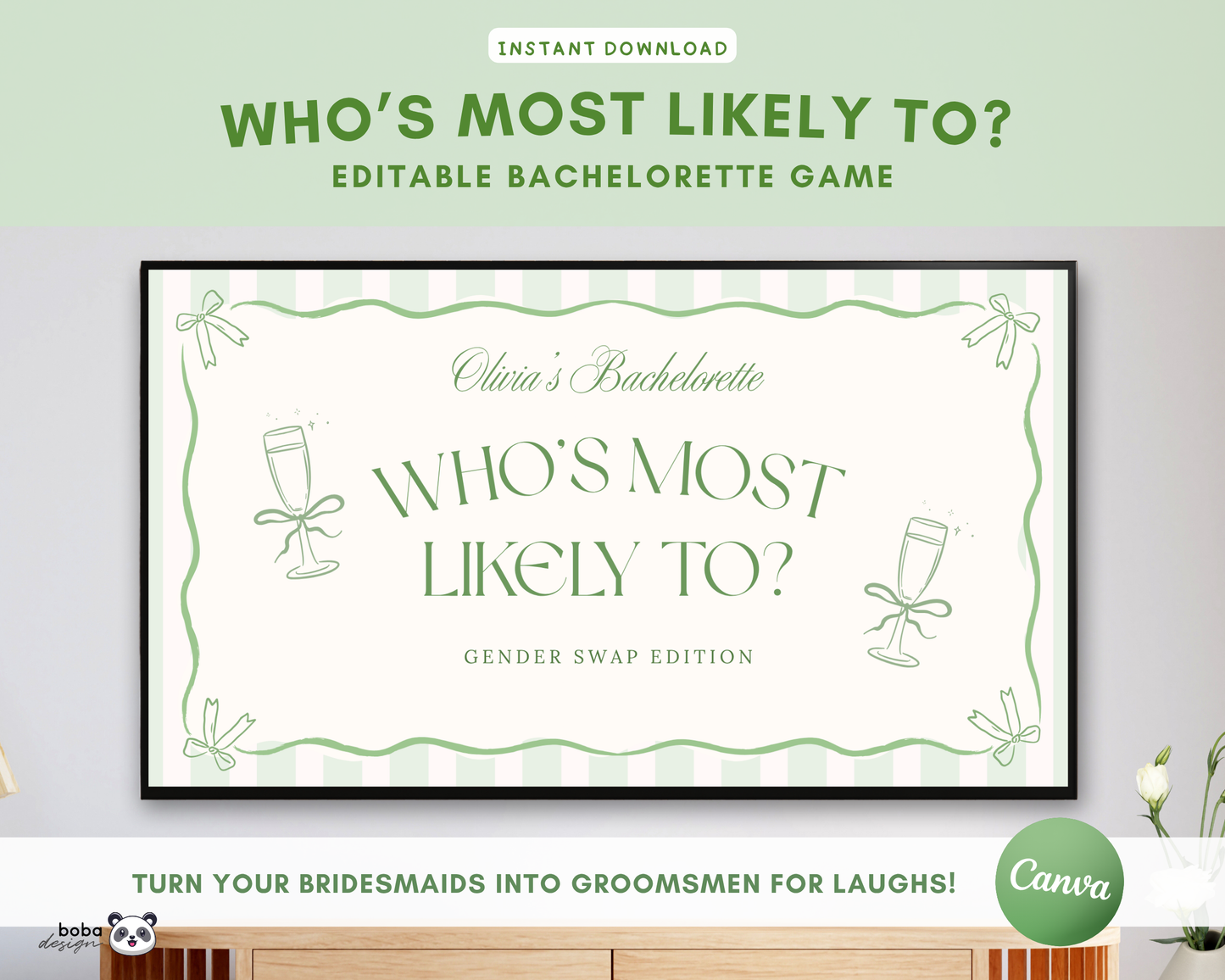 Green Bows Gender Swap Most Likely To Bachelorette Game