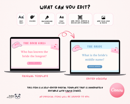 Last Rodeo – Bachelorette Jeopardy Game (Canva Template)