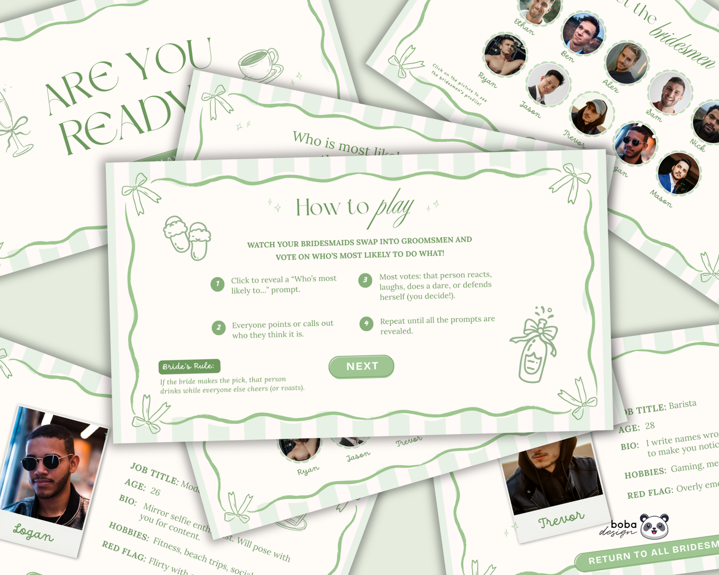 Green Bows Gender Swap Most Likely To Bachelorette Game