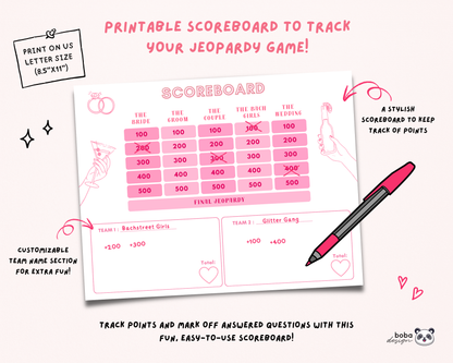 Last Rodeo – Bachelorette Jeopardy Game (Canva Template)