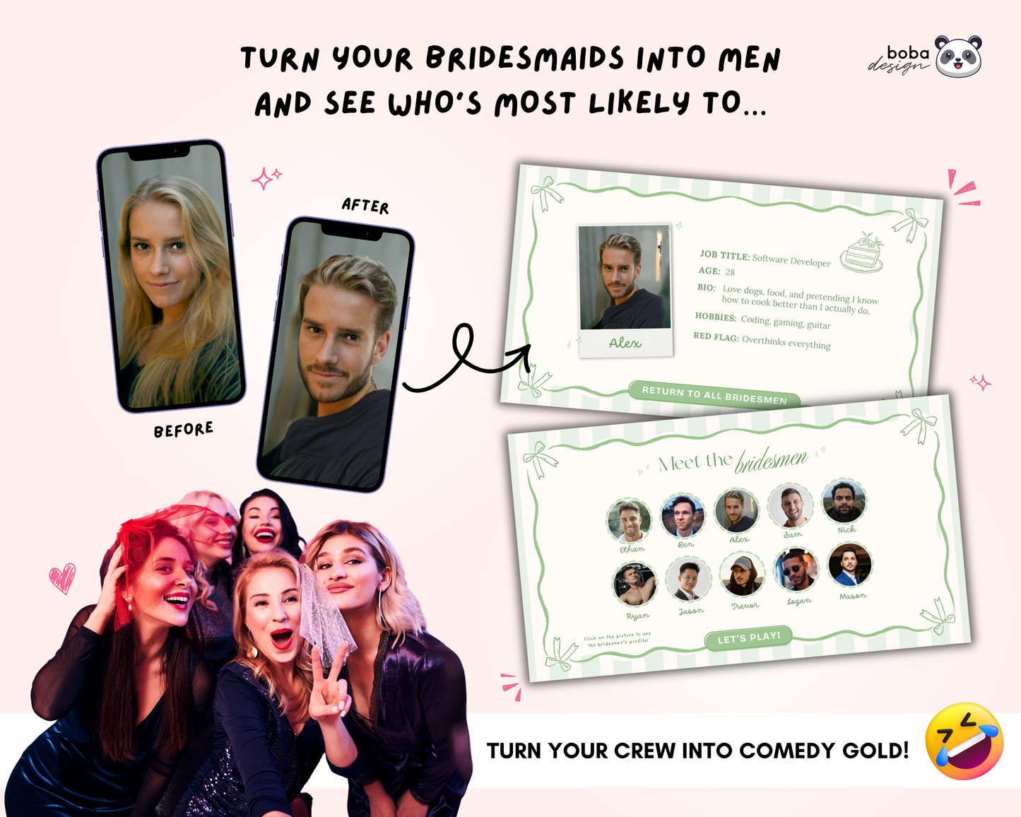 Green Bows Gender Swap Most Likely To Bachelorette Game