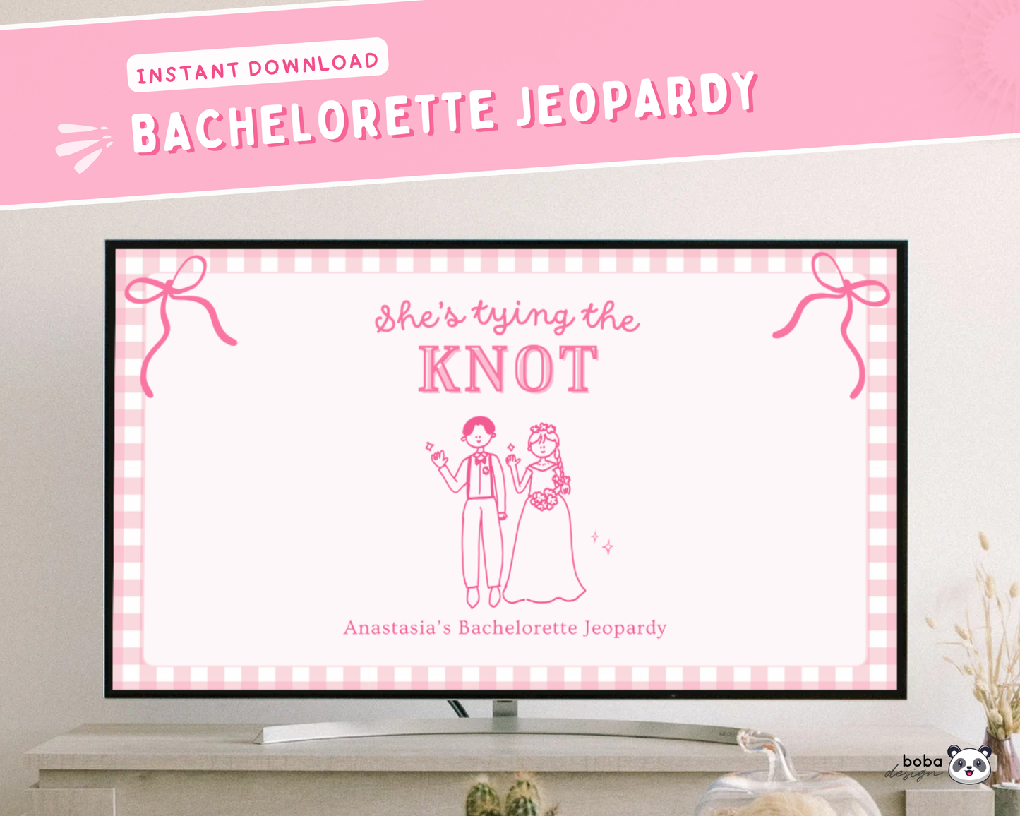 She's Tying the Knot Bachelorette Jeopardy Game