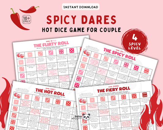 4 in 1 Spicy Dice Game for Couples