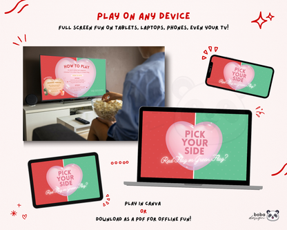 Galentines Game - Red Flag or Green Flag?