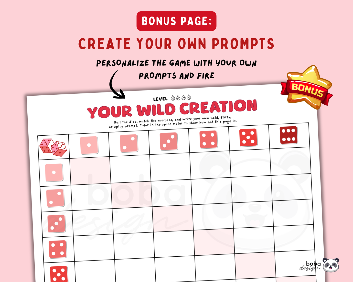 4 in 1 Spicy Dice Game for Couples