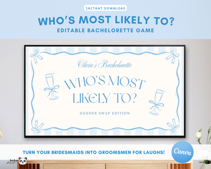 Blue Bows Gender Swap Most Likely To Bachelorette Game