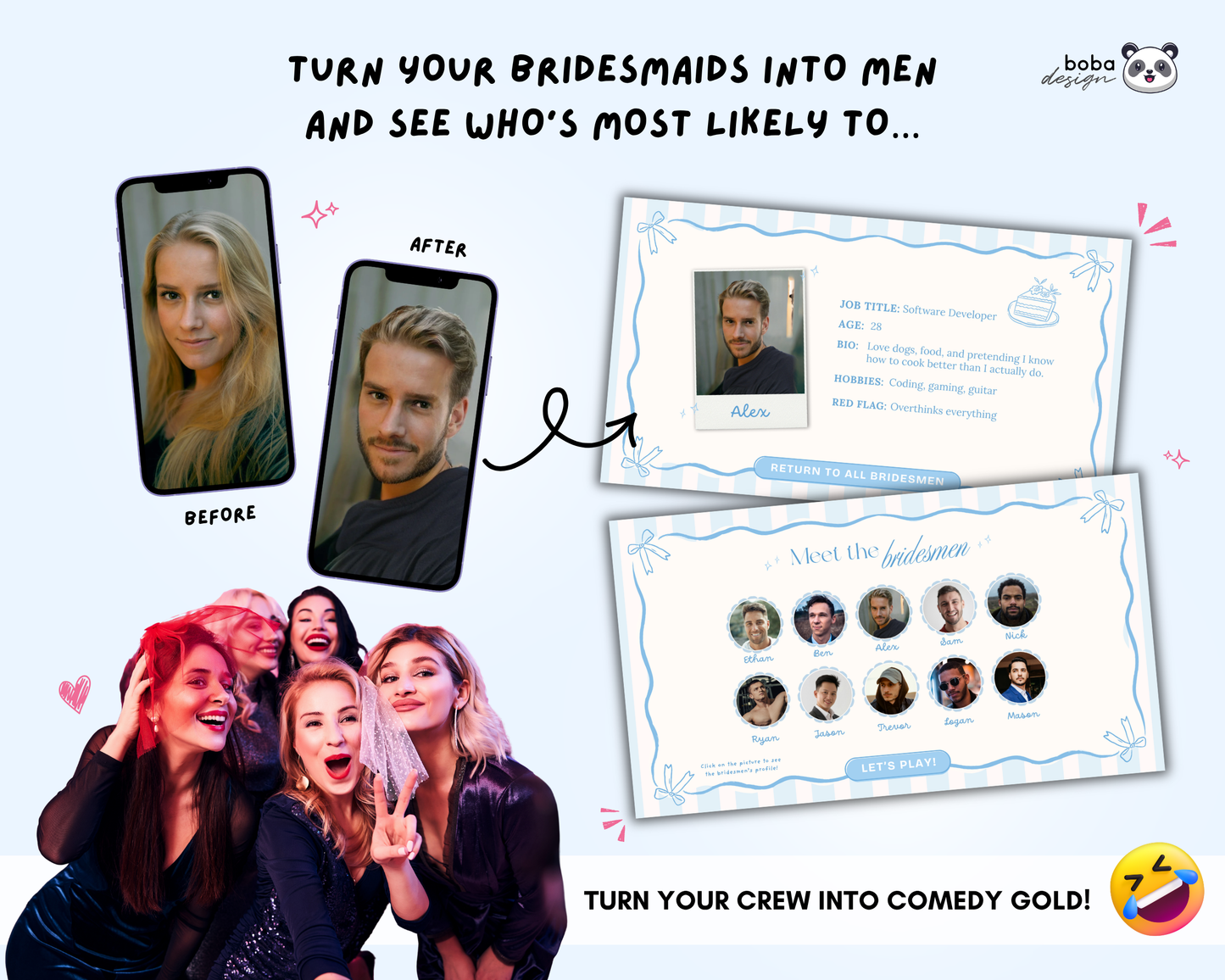 Blue Bows Gender Swap Most Likely To Bachelorette Game