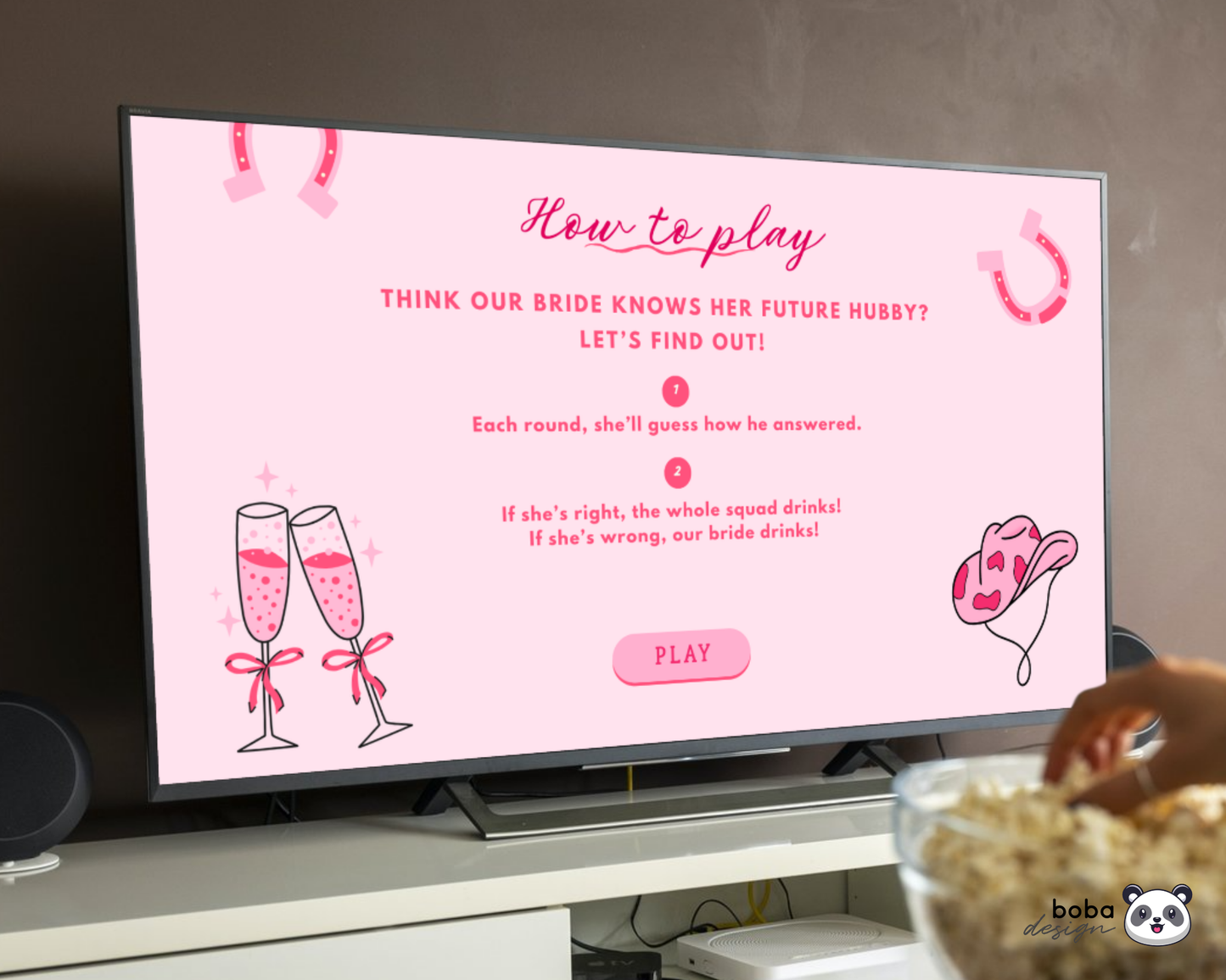 Last Rodeo What Did the Groom Say – Bachelorette Game (Editable Canva Template)