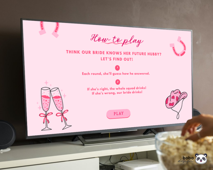 Last Rodeo What Did the Groom Say – Bachelorette Game (Editable Canva Template)