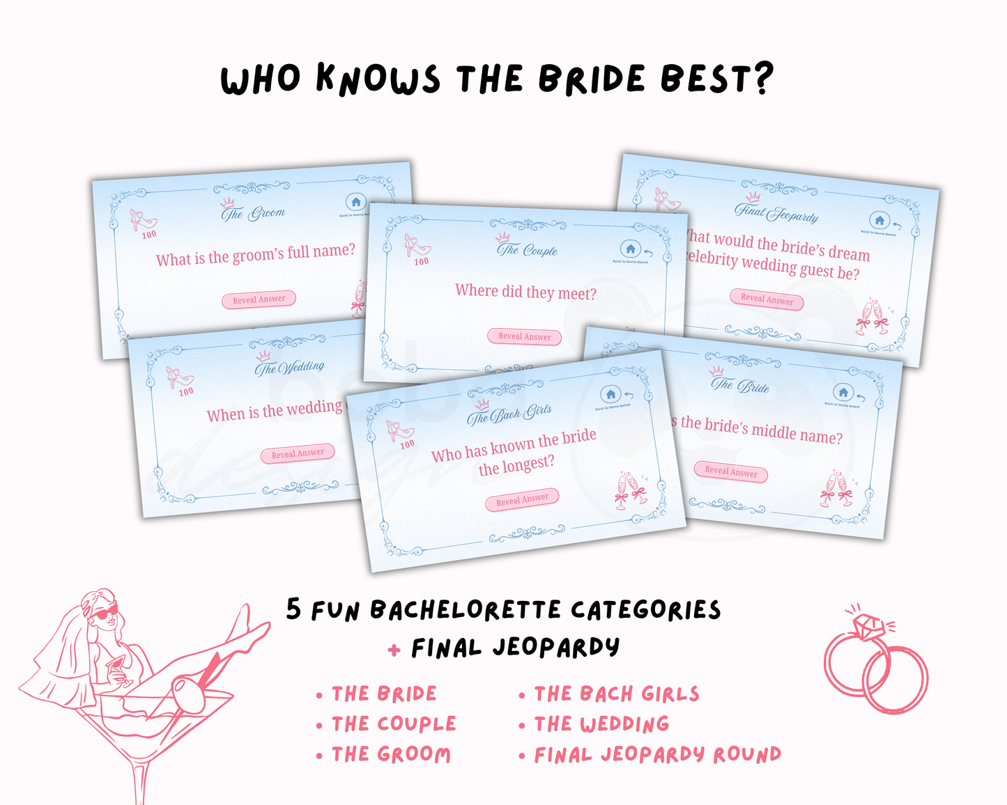 Princess Bachelorette Jeopardy Game Me A Bride Shut Up Theme