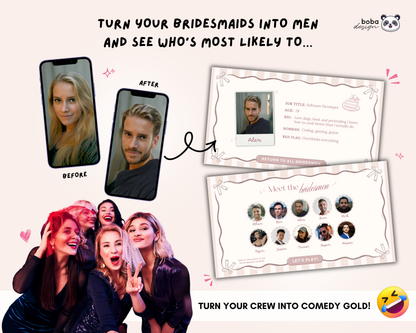 Champagne Bows Gender Swap Most Likely To Bachelorette Game