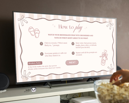 Champagne Bows Gender Swap Most Likely To Bachelorette Game