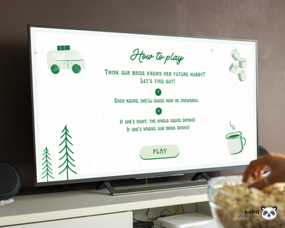 Camp Bach What Did the Groom Say – Bachelorette Game (Editable Canva Template)