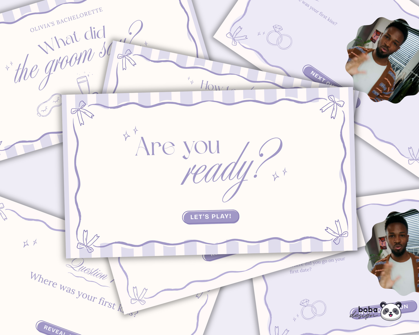 Lavender PJs and Prosecco What Did the Groom Say Game