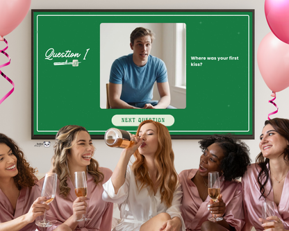 Camp Bach What Did the Groom Say – Bachelorette Game (Editable Canva Template)