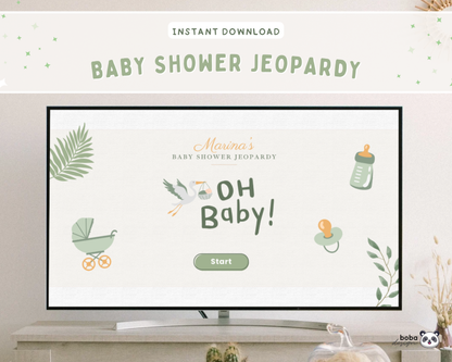 Neutral Baby Shower Jeopardy Game