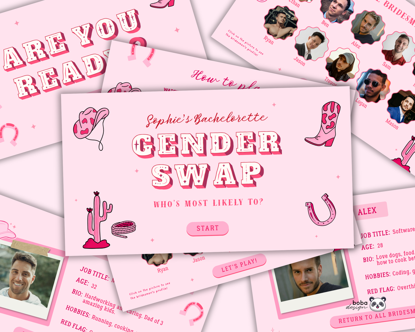 Last Rodeo Gender Swap Bachelorette Game – Bridesmaids to Bridesmen