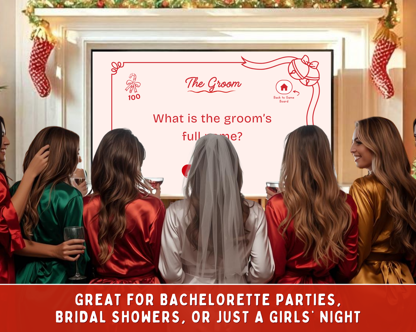 Merry and Bride Bachelorette Jeopardy Game