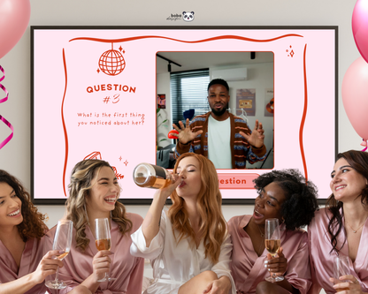 Custom Groom Head What Did the Groom Say Game Pink