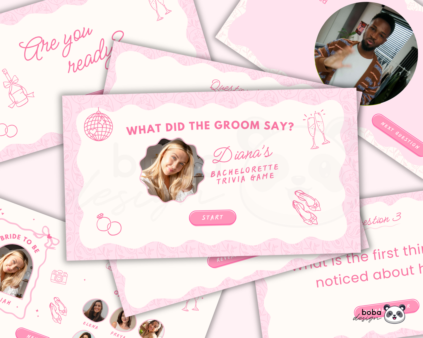 Pinky Vibes What Did the Groom Say – Bachelorette Game