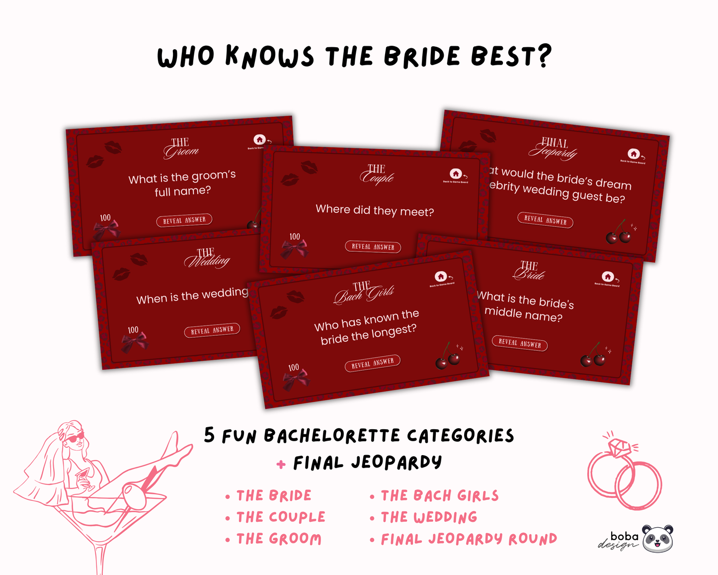 She's the Cherry on Top Bachelorette Jeopardy Game