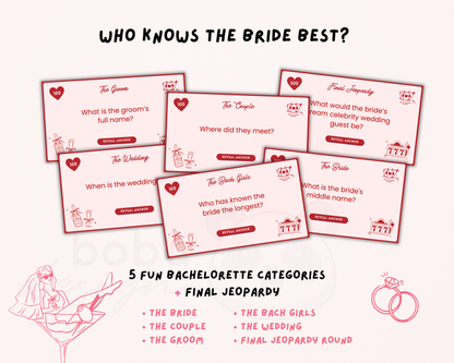 Lucky in Love Vegas Bachelorette Jeopardy Game