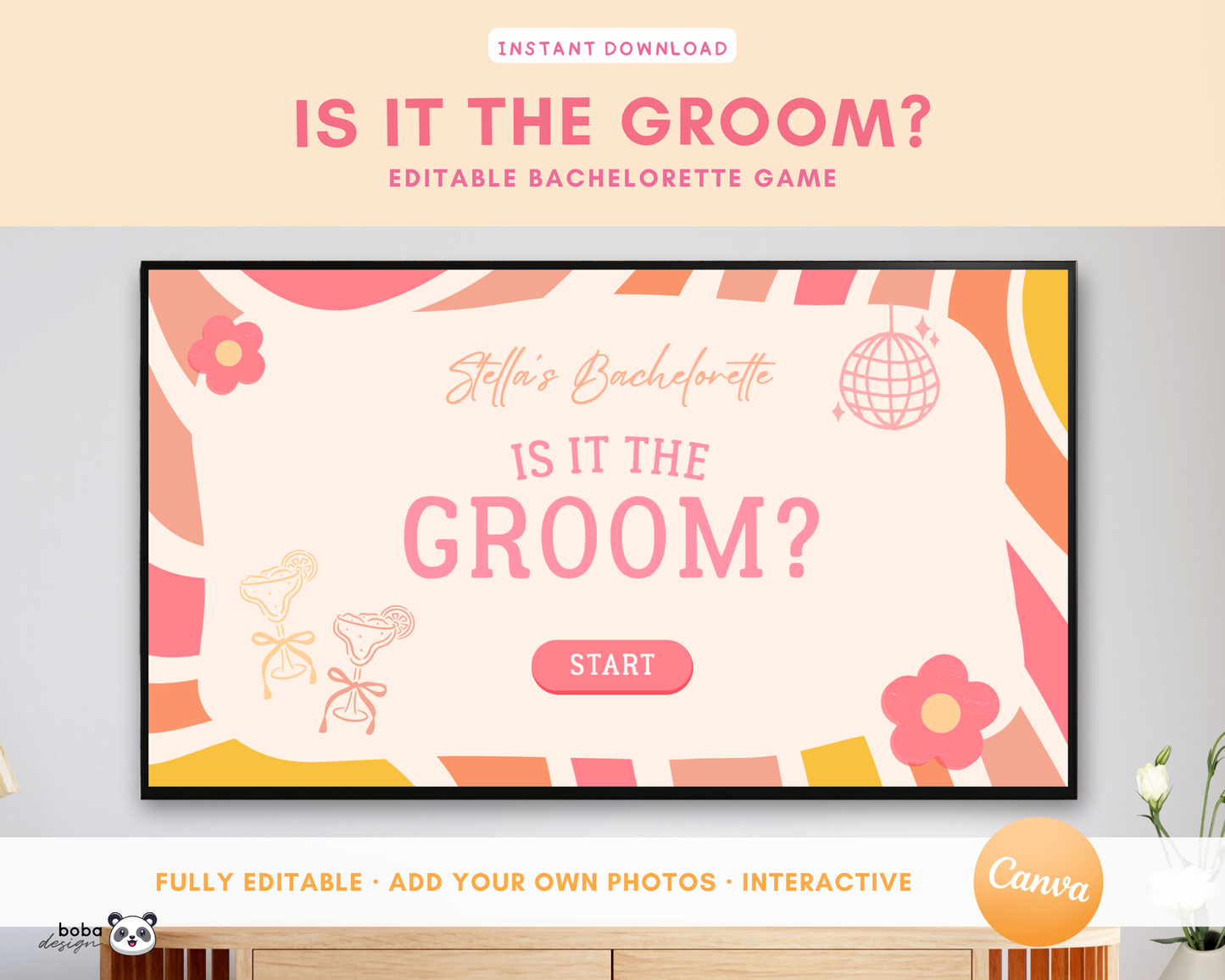 Retro Is it the Groom Bachelorette Party Game