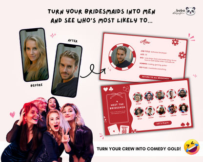 Lucky in Love Gender Swap Bachelorette Game - Bridesmaids to Bridesmen