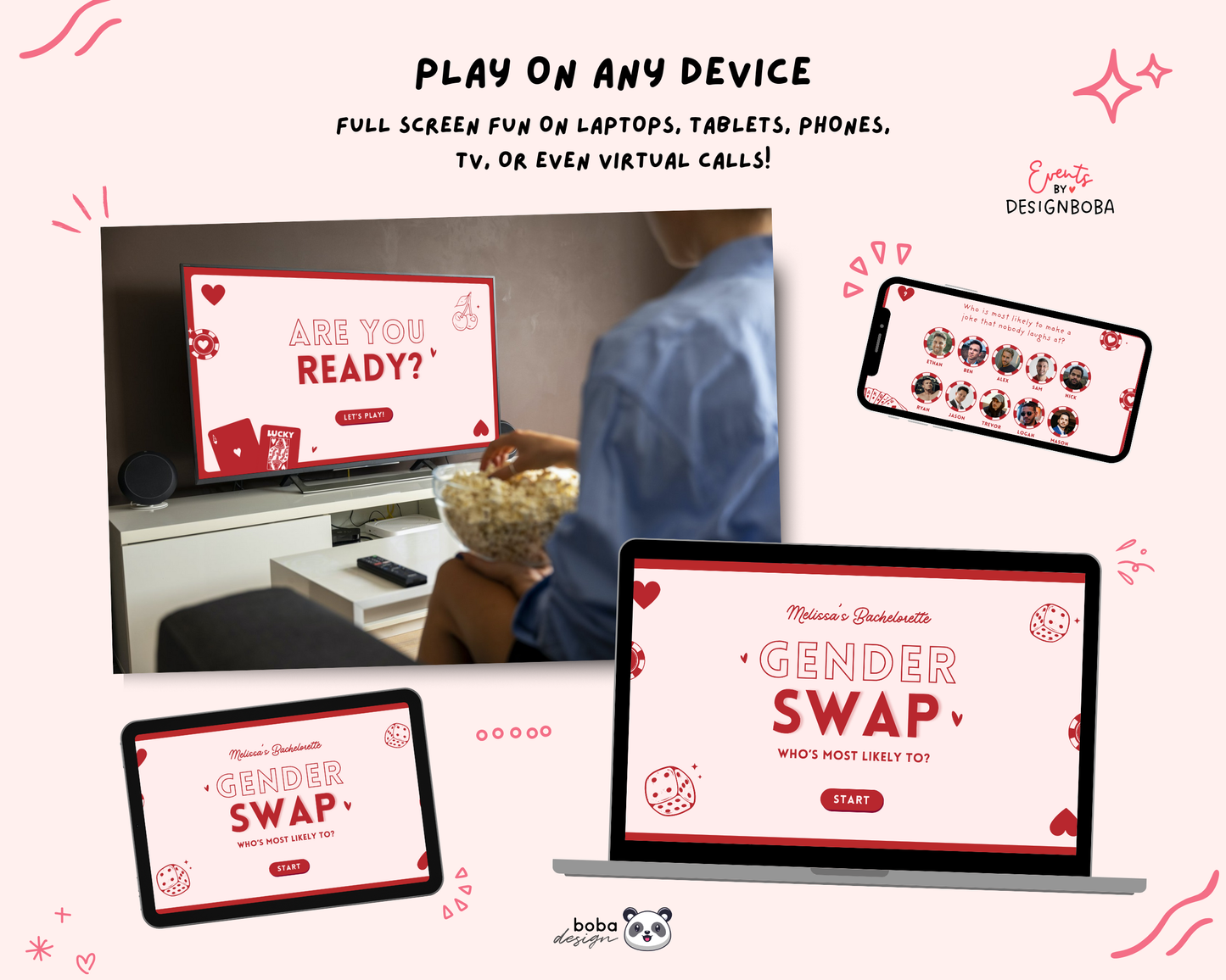 Lucky in Love Gender Swap Bachelorette Game - Bridesmaids to Bridesmen