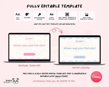 Pinky Vibes What Did the Groom Say – Bachelorette Game