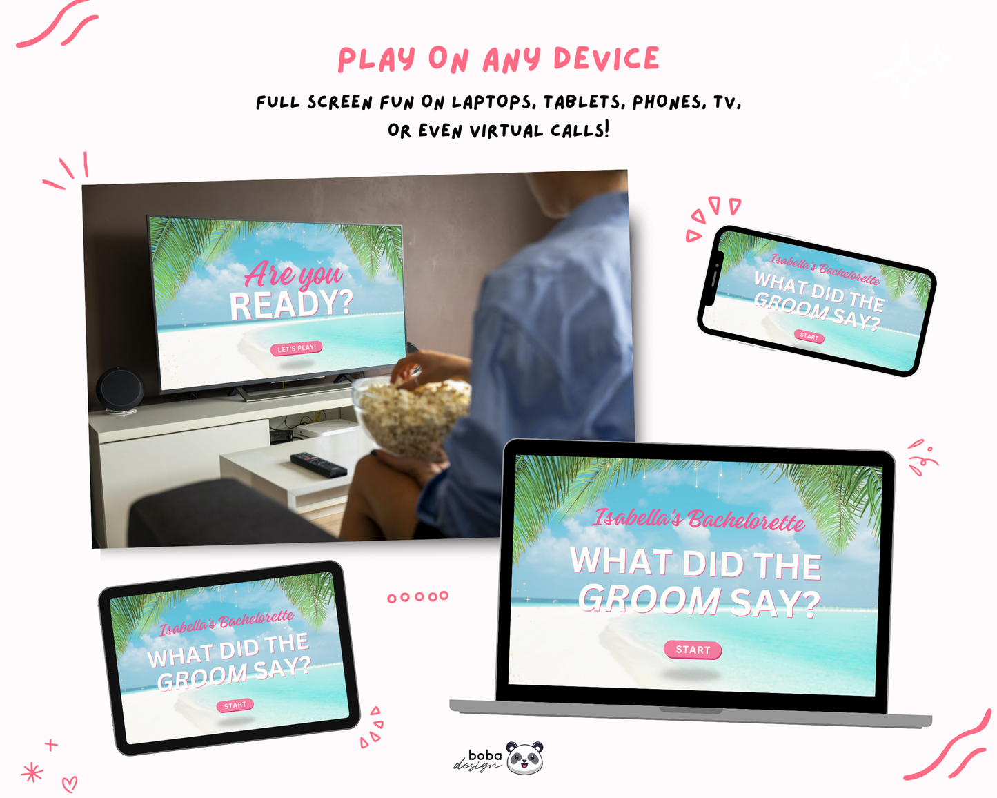 Bach Island What Did the Groom Say Game
