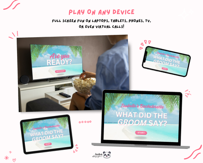 Bach Island What Did the Groom Say Game