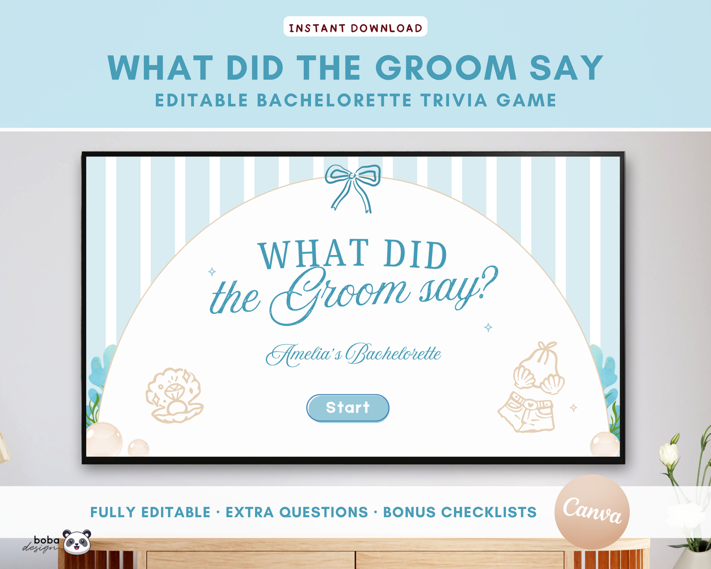 Seashells and Wedding Bells What Did the Groom Say Game