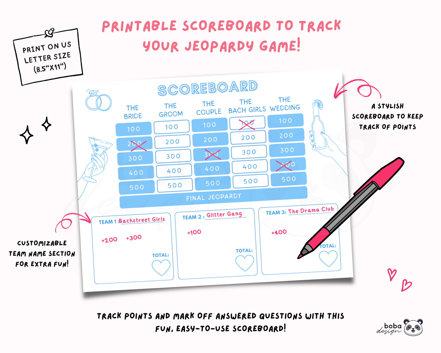Match Made In Heaven Bachelorette Jeopardy Game