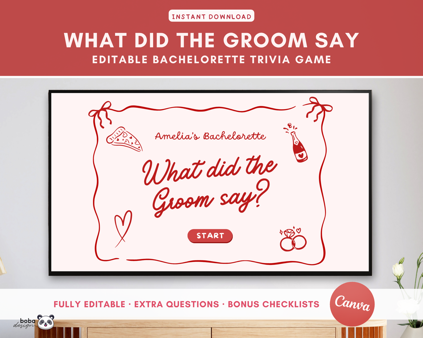 That's Amore What Did the Groom Say Game