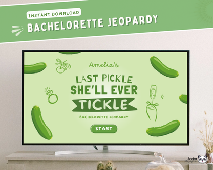 Last Pickle She'll ever Tickle Bachelorette Jeopardy Game