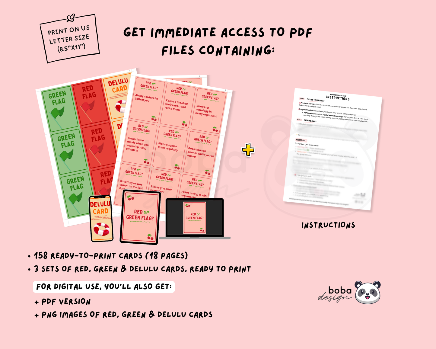 Red Flag or Green Flag Game – Drinking Game for Girls’ Night, Bachelorette, or Party