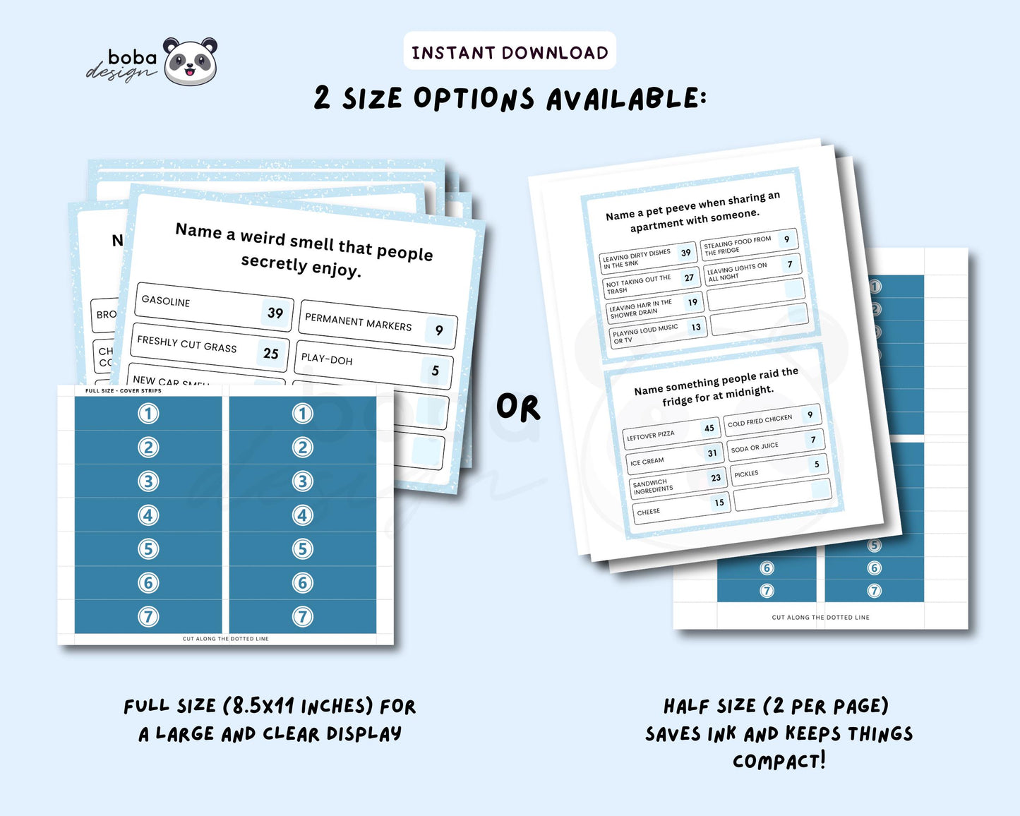 Friendly Feud - Printable Group Party Game