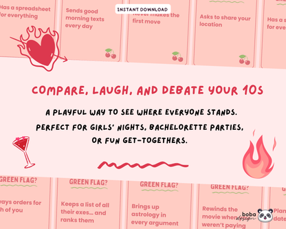 He's a 10 But...  – Girls Night Drinking Game