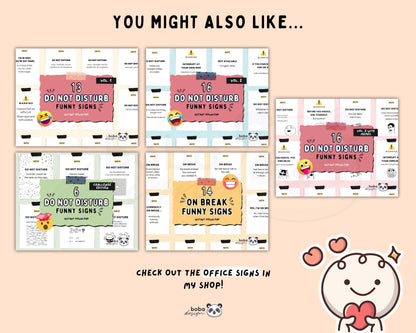 16 Funny Do Not Disturb Signs (Vol. 2 Memes edition) - Printable Office Door and Desk Decor