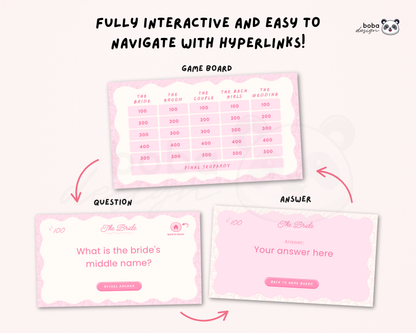 Pinky Vibes – Bachelorette Jeopardy Game