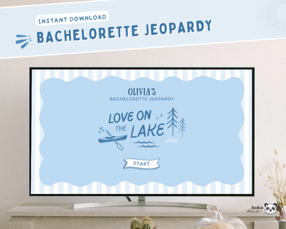 Blue Love on The Lake Bachelorette Jeopardy Game