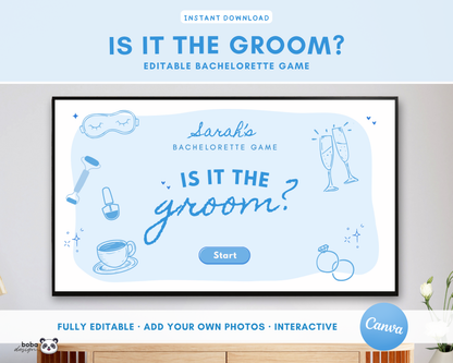 Blue Is it the Groom Bachelorette Party Game
