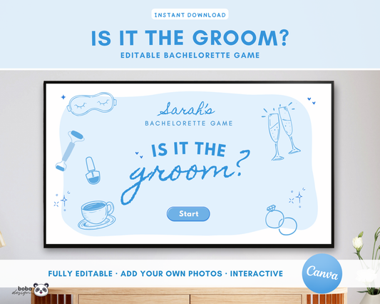 Blue Is it the Groom Bachelorette Party Game